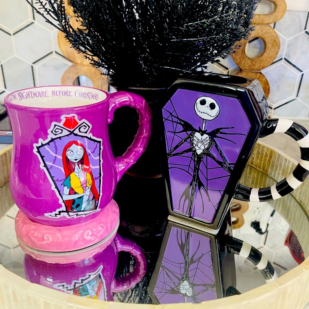 Disney The nightmare before Christmas Jumbo Sally and Jack mug set